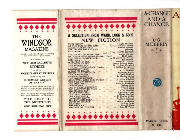 A Change and a Chance by L. G. Moberly (First Edition) Ward Lock File Copy