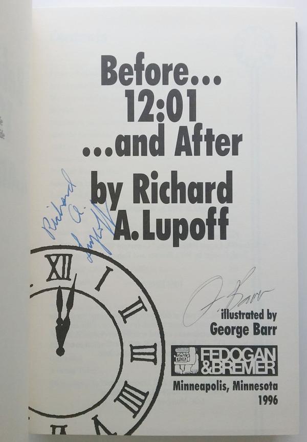 Before 12:01 and After by Richard A. Lupoff (First Edition) Signed