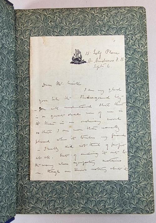 A Beleaguered City by Mrs. Oliphant (First Edition) Includes a Signed Letter