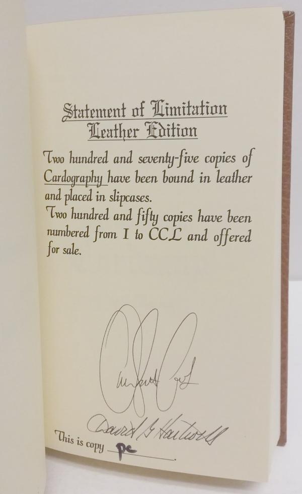 Cardography by Orson Scott Card 1st Edition Signed LTD "PC" Anne McCaffrey's ...