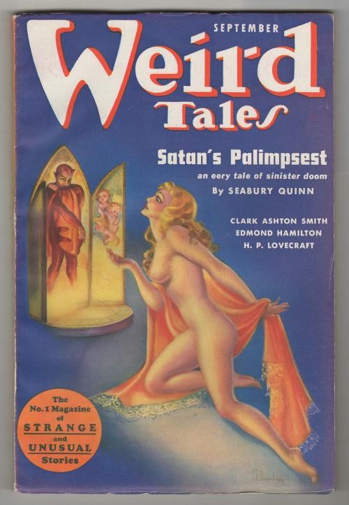 Weird Tales Sep 1937 Brundage Cvr; Robert E. Howard; Lovecraft; C.A. Smith; Q...