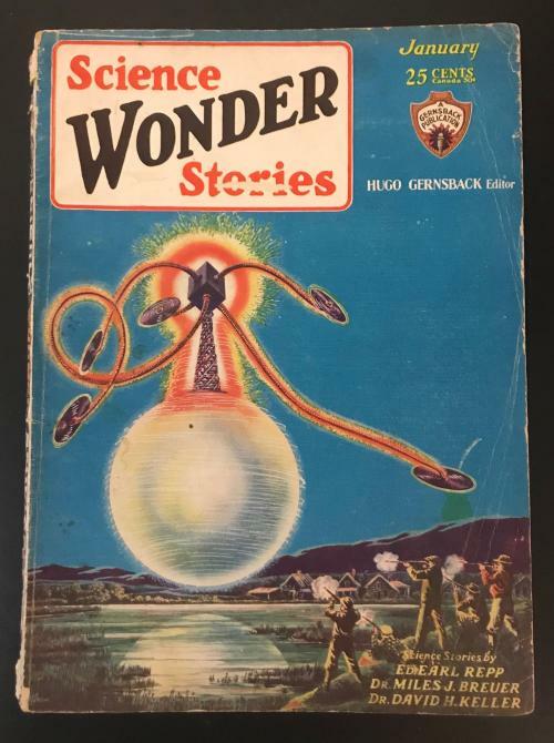 Science Wonder Stories Jan 1930 Miles J. Brueur; Dr. David H. Keller
