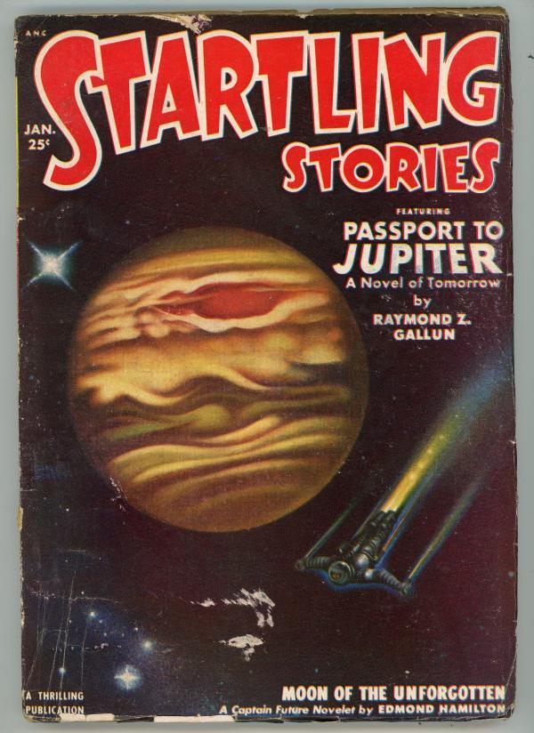 Startling Stories Jan 1951  Captain Future; Finlay Cover Art