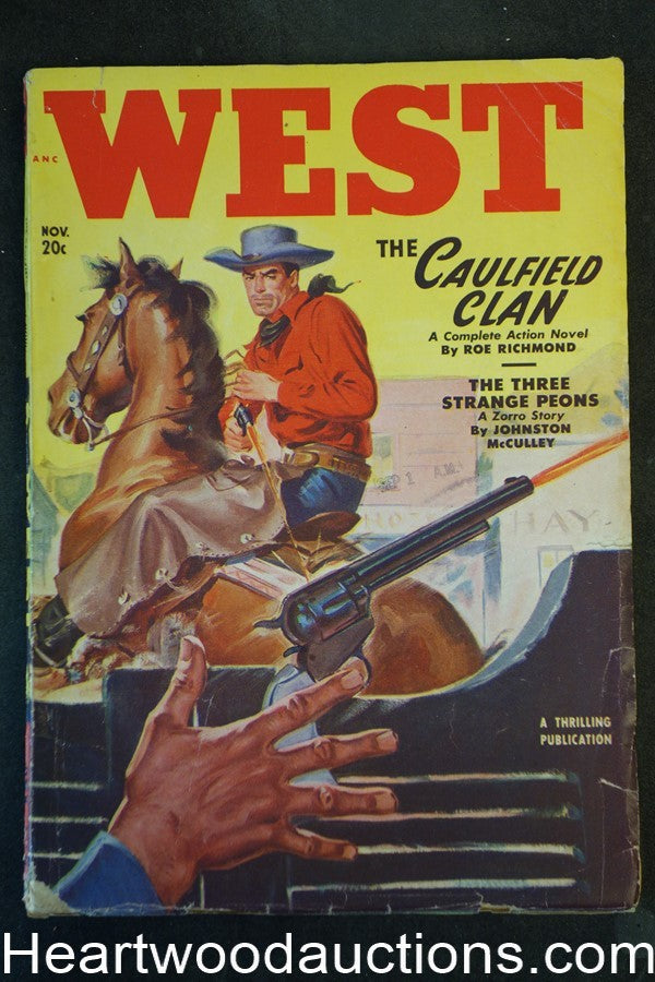 West Nov 1950 A "Zorro" story by Johnston McCulley; Harold F. Cruickshank