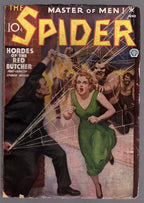 The Spider Jun 1935 John Howitt GGA Prehistoric beast-men Cvr - Pulp