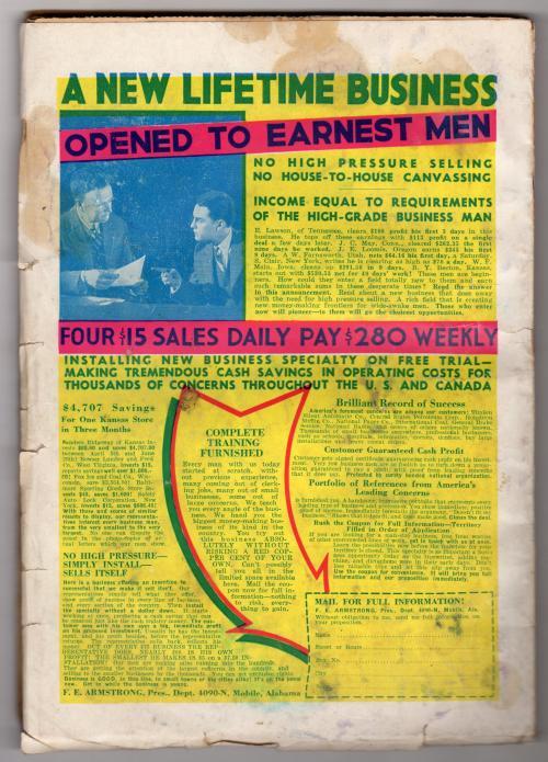 The Spider Dec 1933 Howitt Cvr, 1st Norvell Page-written SPIDER novel - Pulp