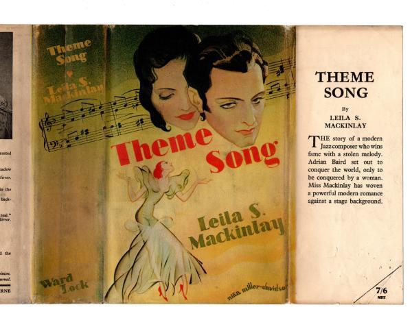 Theme Song by Leila S. Mackinlay (First Edition) Rare DJ Publisher's Copy