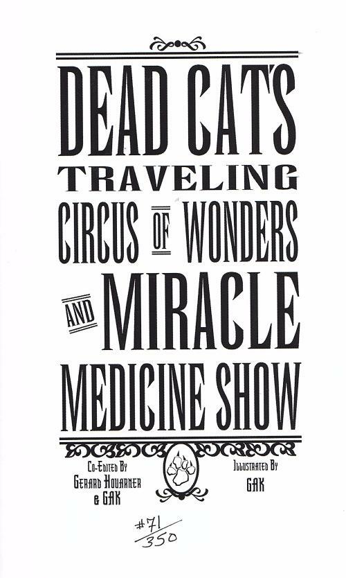 Traveling Circus of Wonders by Gerard Houarner (Editor) Limited Signed