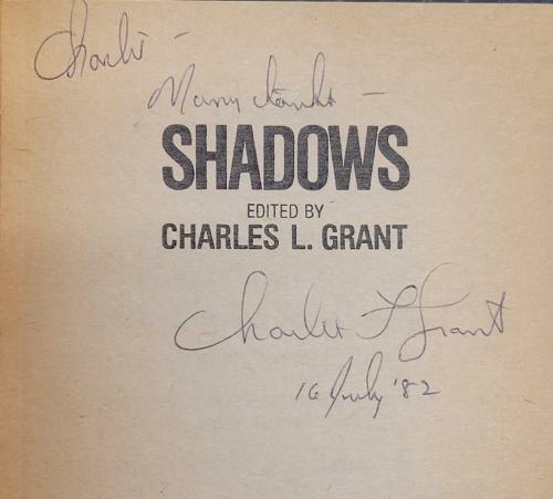 Shadows by Charles L. Grant (editor) Signed