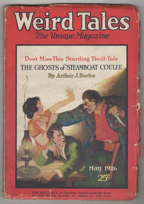 Weird Tales May 1926 Derleth, Bensen,