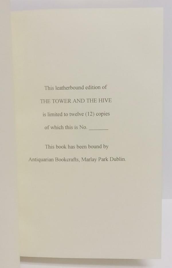 The Tower and the Hive by Anne McCaffrey (First Edition) Author's Copy One of 12