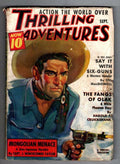 Thrilling Adventures Sep 1938 Pulp Syl MacDowell; "Mongolian Mence"