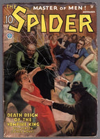 The Spider Nov 1935 Howitt, GGA attacked by bat-winged vampire! - Pulp