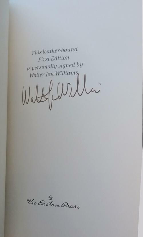 Metropolitan by Walter Jon Williams (First Edition) Easton Press Signed