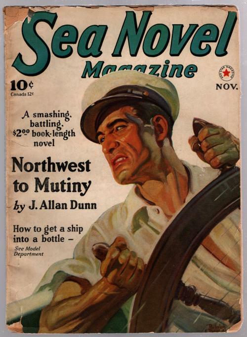 Sea Novel Magazine Nov 1940 #1 Belarski Cover Art - First Issue
