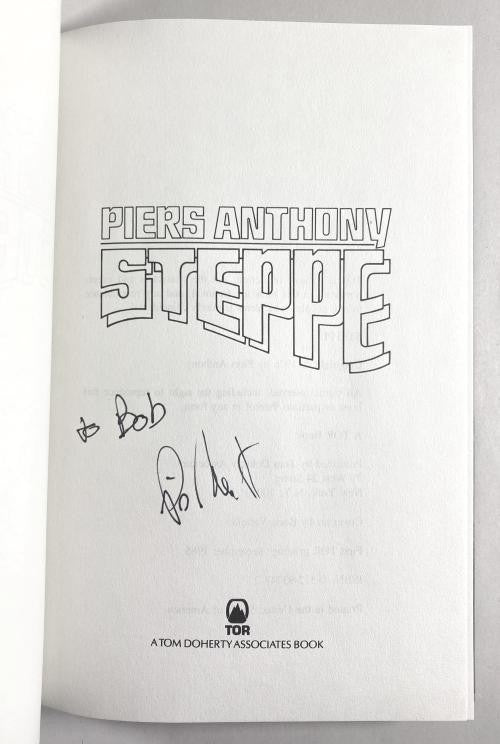 Steppe by Piers Anthony (First Edition) Signed