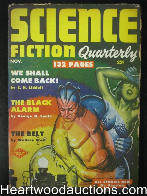 Science Fiction Quarterly November 1951  Finlay, Luros Art. Del Rey, S. Marlowe
