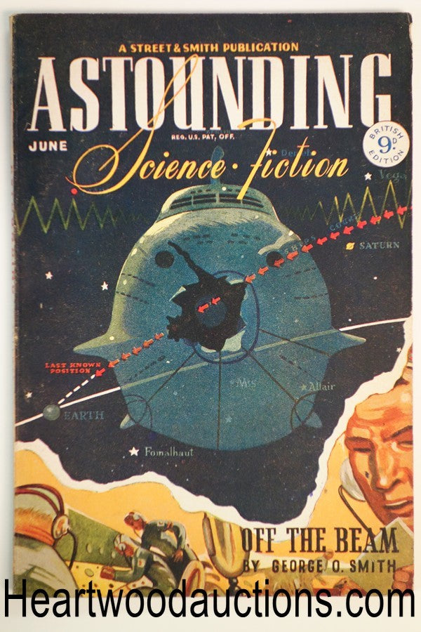 Astounding (British) Jun 1944 Lester Del Rey, Fritz Lieber, Jr., Isaac Asimov -