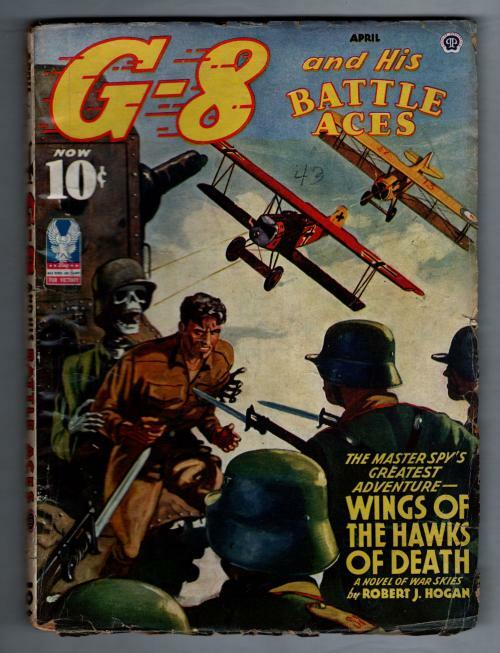 G-8 Battle Aces Apr 1943 Pulp Leo Morey Illustrations; Robert J. Hogan