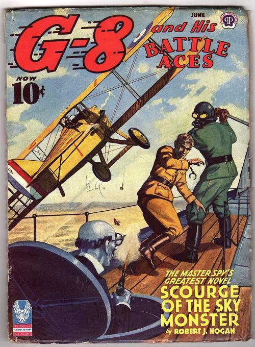 G-8 Battle Aces Jun 1943 Leo Morey; "Scourge of the Sky Monster"