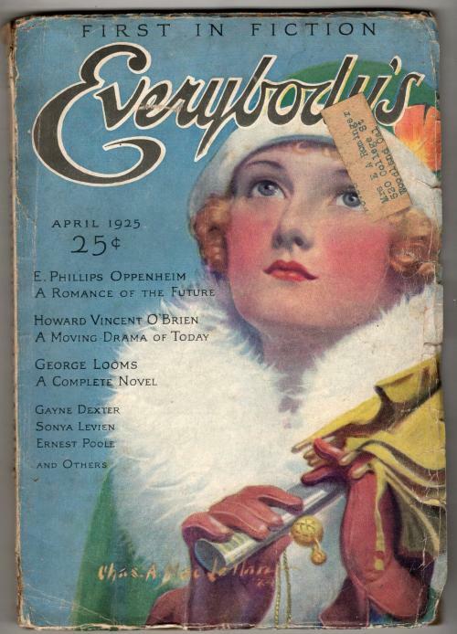 Everybody's Apr 1925 Pulp Chas. A. MacLellan Cvr; E. Phillips Oppenheim