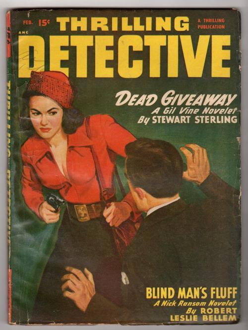 Thrilling Detective Feb 1950  GGA Cvr Robert Leslie Bellem - Pulp