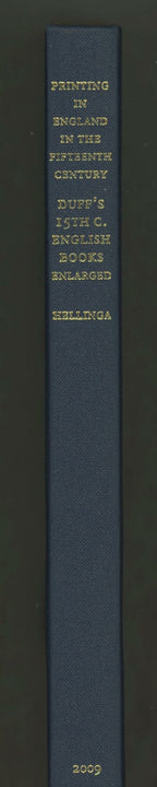 Printing in England in the Fifteenth Century (First Edition)