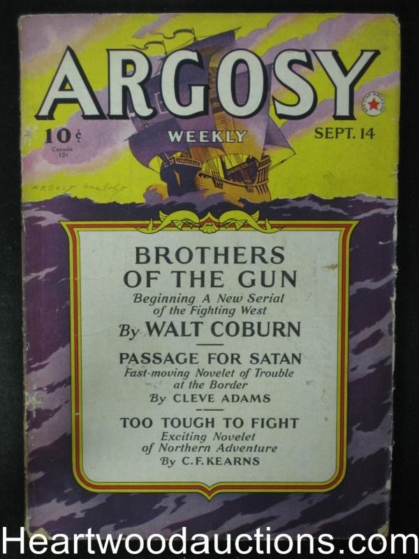 Argosy Sep 14, 1940 W.G. Beyer  Sci-Fi  Minions of Mercury