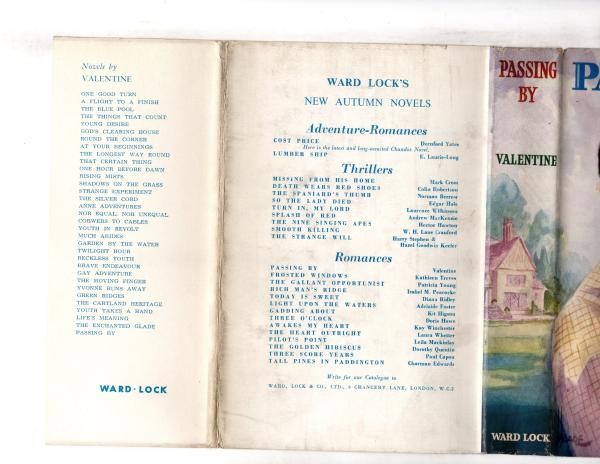 Passing By by Valentine (First Edition) File Copy