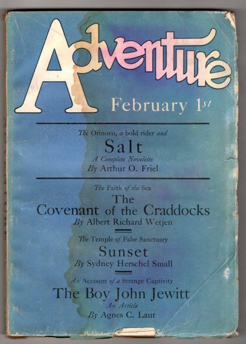 Adventure Feb 1, 1927 Arthur O. Friel Rockwell Kent