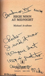 High Noon at Midnight by Michael Avallone (First Printing) Signed
