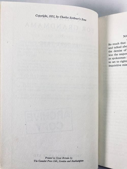 A Shroud for Grandmama by Gregory Tree (1st UK Edition, File Copy) Very Rare