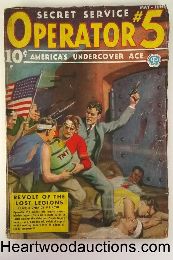 Operator #5 May-June 1937  Howitt Cvr; Frank Gruber; "Revolt of the Lost Legions