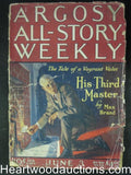 "Argosy All Story Weekly" June 3 1922 Zorro story by McCulley