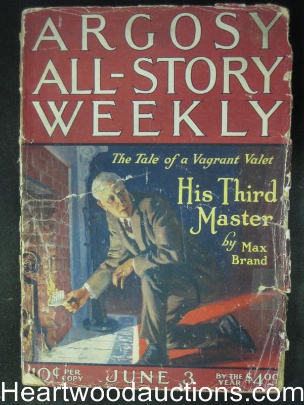 "Argosy All Story Weekly" June 3 1922 Zorro story by McCulley