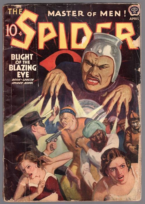 The Spider Apr 1939 Wild John Howitt GGA Asian menace Cvr - Pulp