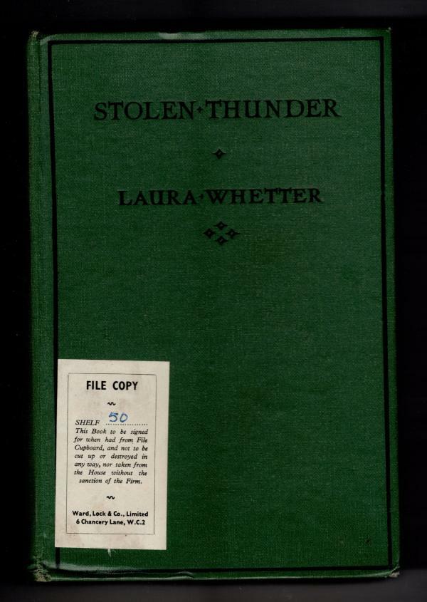 Stolen Thunder by Laura Whetter (First Edition) File Copy