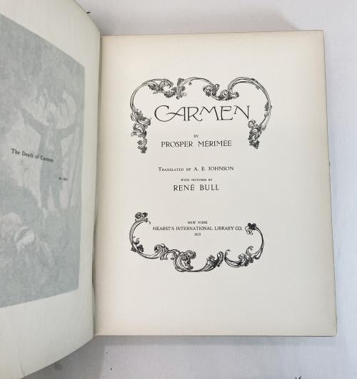 Carmen by Prosper Merimee (First US edition) Rene Bull