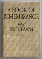 A Book of Remembrance by Fay Inchfawn (First Edition) Rare DJ Publisher's Copy