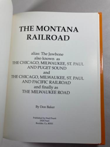 The Montana Railroad, Alias: The Jawbone by Don Baker (First Edition)