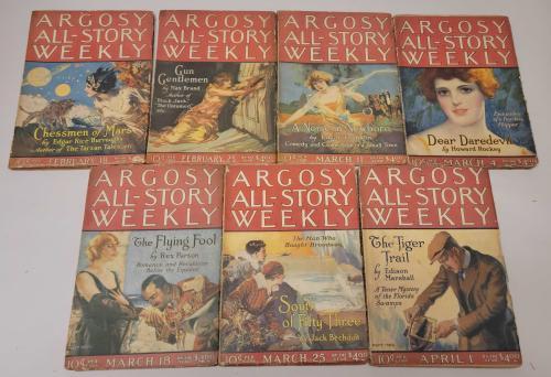 Complete Serial Burroughs Chessman of Mars Argosy Feb-Apr 1922 - Pulp