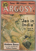 Argosy Jan 12 1935 Robert A. Graef Cvr; Otis Adelbert Kline; Hulbert Footner