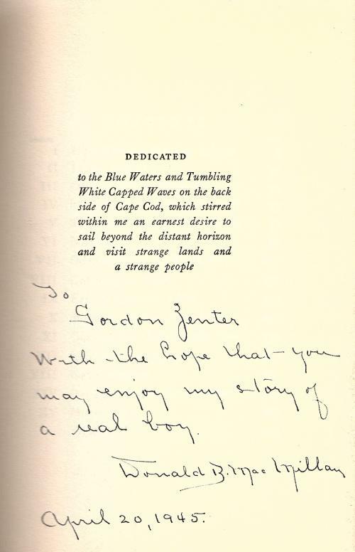 Kah-da by Donald Baxter MacMillan Signed