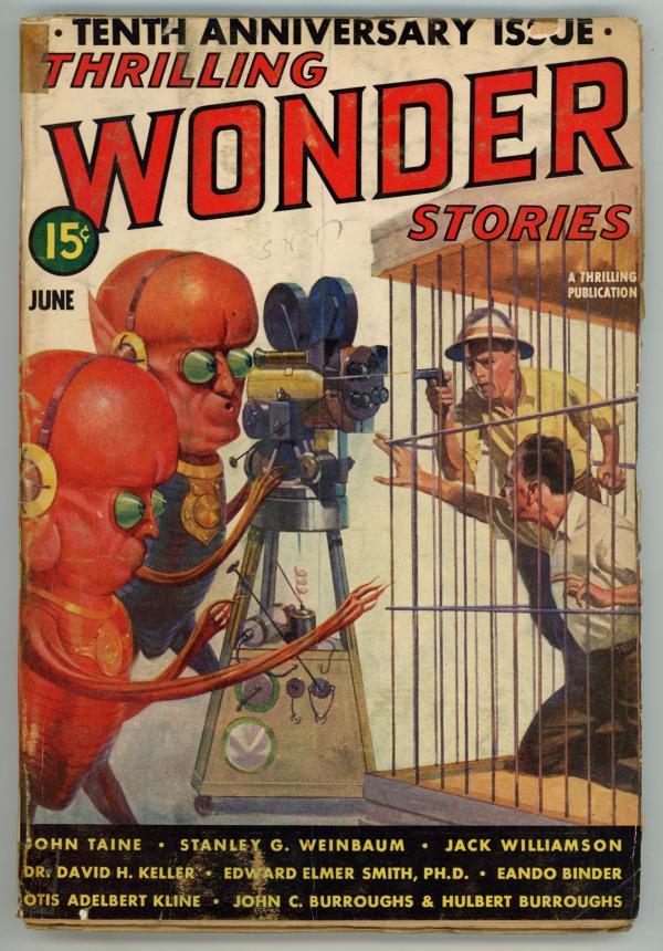 Thrilling Wonder June 1939 John C and Hulbert Burroughs "A Man w/o a World"