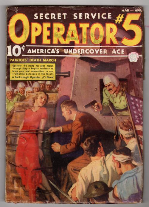 Operator #5 Mar-Apr 1937 GGA Bondage Cover by Howitt