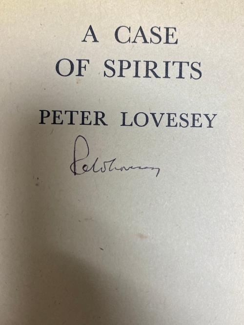A Case of Spirits by Peter Lovesey (First UK Edition) Signed