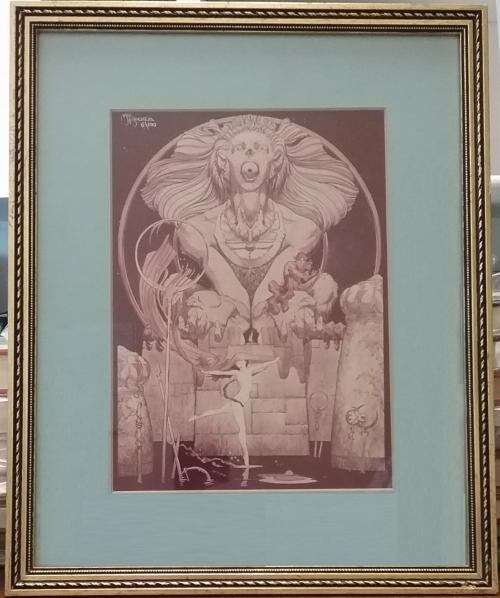 Michael Kaluta FRAMED SIGNED PRINT "Solo" (Wings of Twilight) LTD #6/100