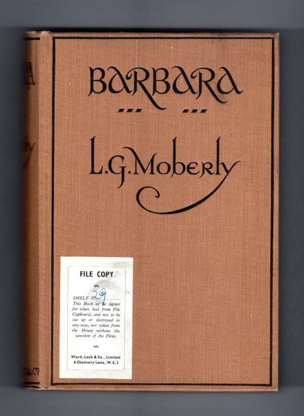 Barbara by L.G. Moberly (First Edition) Ward Lock File Copy