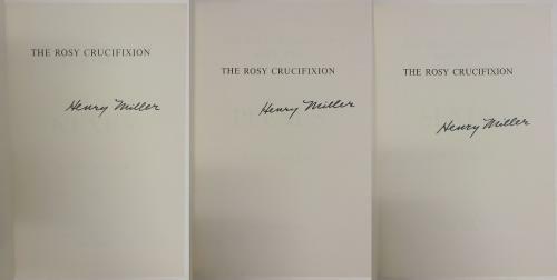 The Rosy Crucifixion: Sexus, Plexus, Nexus by Henry Miller (First Edition) Si...