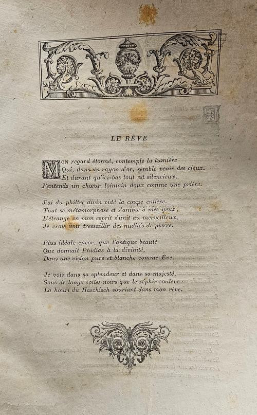 Le Haschisch: Contes en Prose by Antoine Monnier (Limited Edition) Signed